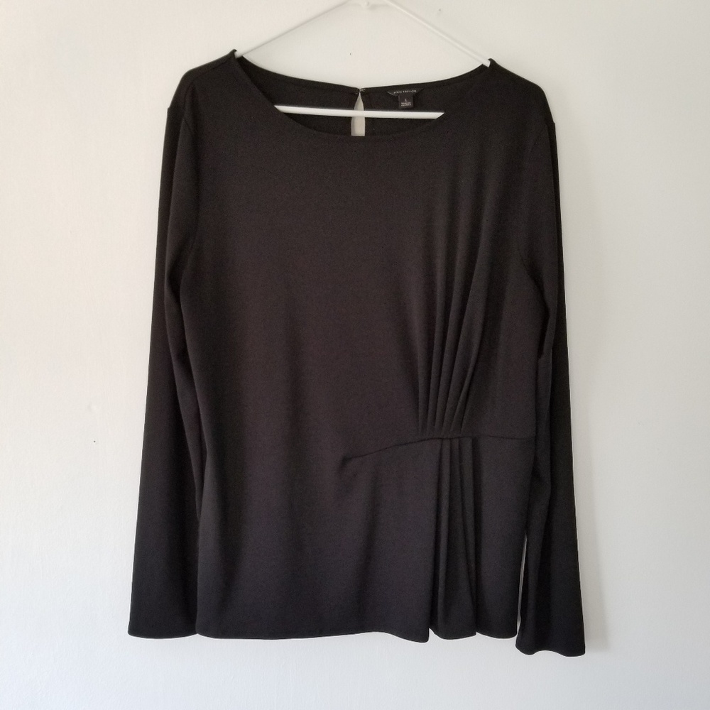 Ann Taylor - Black Long Sleeve Top
